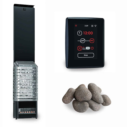 Saunum Air 7 Sauna SS - Electric Heater Package