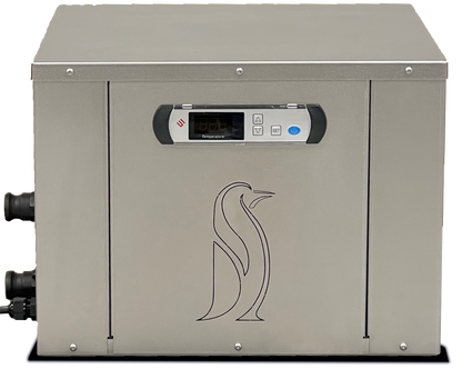 Cold Therapy Chiller side view showing camlock connections