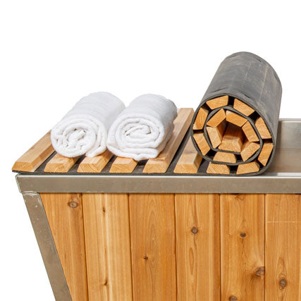 Canadian Timber roll up cover, knotty cedar, 32 by 70 inch