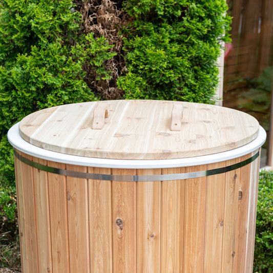 Canadian Timber 36 inch round cold plunge lid