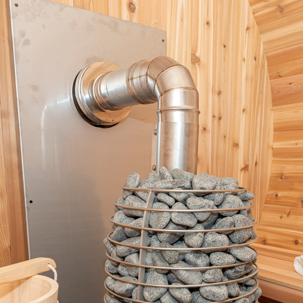 Canadian Timber Chimney Kit, elbow configuration, detail