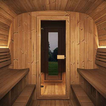 SaunaLife Model CL12GCP Cube-Series Outdoor Home Sauna Suite Kit, Up to 8 Persons
