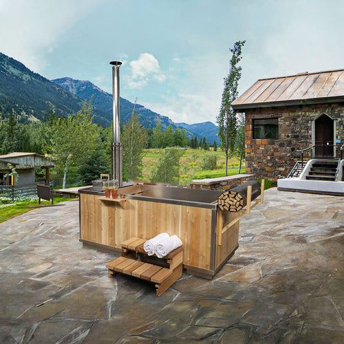 Canadian Timber Starlight Wood Burning Hot Tub — view 1