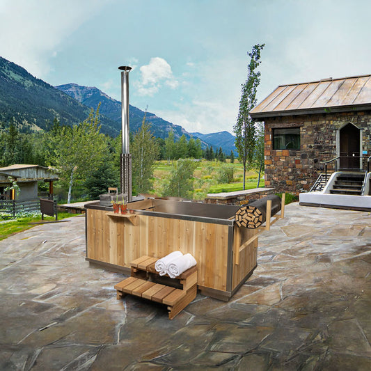 Canadian Timber Starlight Wood Burning Hot Tub — view 1