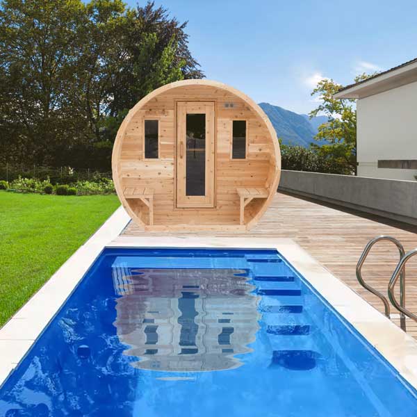 Canadian Timber Elation 4 Person Outdoor Sauna with Porch — view 2
