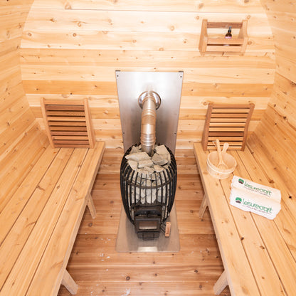Canadian Timber Elation 4 Person Outdoor Sauna with Porch — view 5