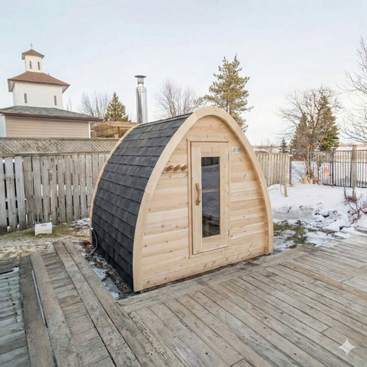 Canadian Timber MiniPOD Outdoor Sauna — view 1