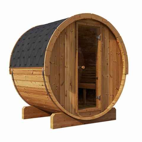 SaunaLife Ergo-series Model E6 Sauna Barrel - 3 Person Sauna