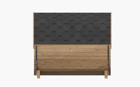 SaunaLife Ergo-series Model E8G - 6 Person Sauna Barrel with Glass Front