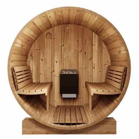 SaunaLife Ergo-series Model E6 Sauna Barrel - 3 Person Sauna