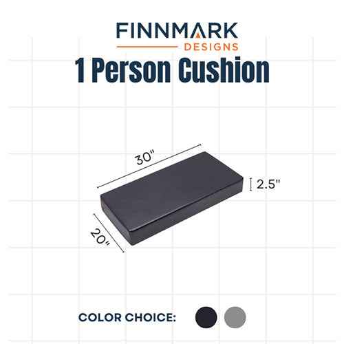 Finnmark FD-1 Sauna Cushion - Sauna Cushion,1 Person, Marine Grade Vinyl