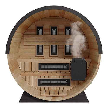 Finnmark Thermo-Aspen Combination Barrel Sauna FD-7 - 4 Person