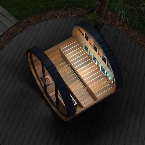 Finnmark Cedar Combination Barrel Sauna FD-6 - 4 Person