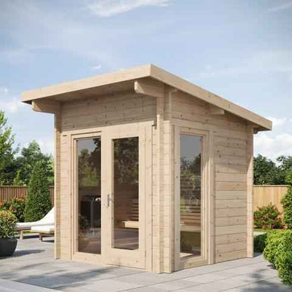 SaunaLife Garden-Series Model G4 Outdoor Home Sauna Kit - 6 Person Sauna