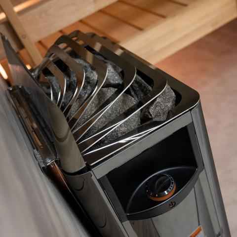 Harvia The Wall SW60 The Wall Series, 6kW, Sauna Heater, Black Steel