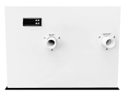 1 HP HE water chiller rear connections