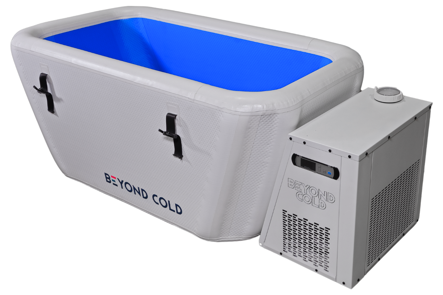Beyond Cold Journey inflatable cold plunge, right side view