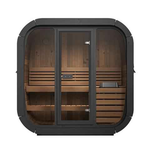 SaunaLife Model CL4G Cube-Series - 3 Person Sauna with glass front