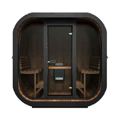 SaunaLife Model CL7G Cube-series 6-Person Sauna with Glass Front