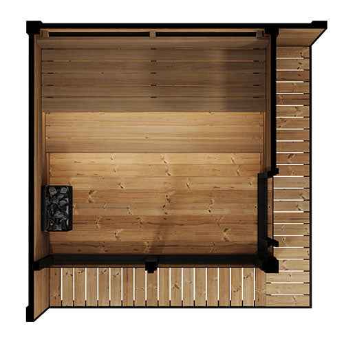 SaunaLife GL6 Outdoor Sauna Kit | 6 Person Sauna