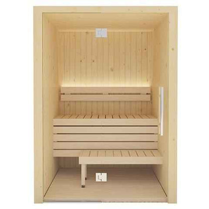 SaunaLife Xperience-Series Model X2 Indoor Sauna DIY Kit w/LED Light System - 1 to 2 Person Sauna