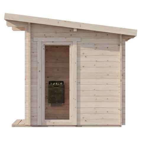 SaunaLife Garden-Series Model G4 Outdoor Home Sauna Kit - 6 Person Sauna