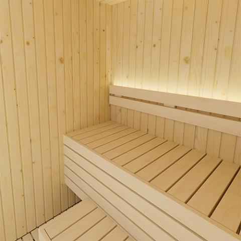 SaunaLife Xperience-Series Model X2 Indoor Sauna DIY Kit w/LED Light System - 1 to 2 Person Sauna
