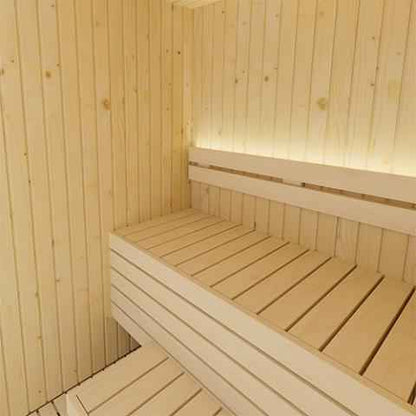 SaunaLife Xperience-Series Model X2 Indoor Sauna DIY Kit w/LED Light System - 1 to 2 Person Sauna