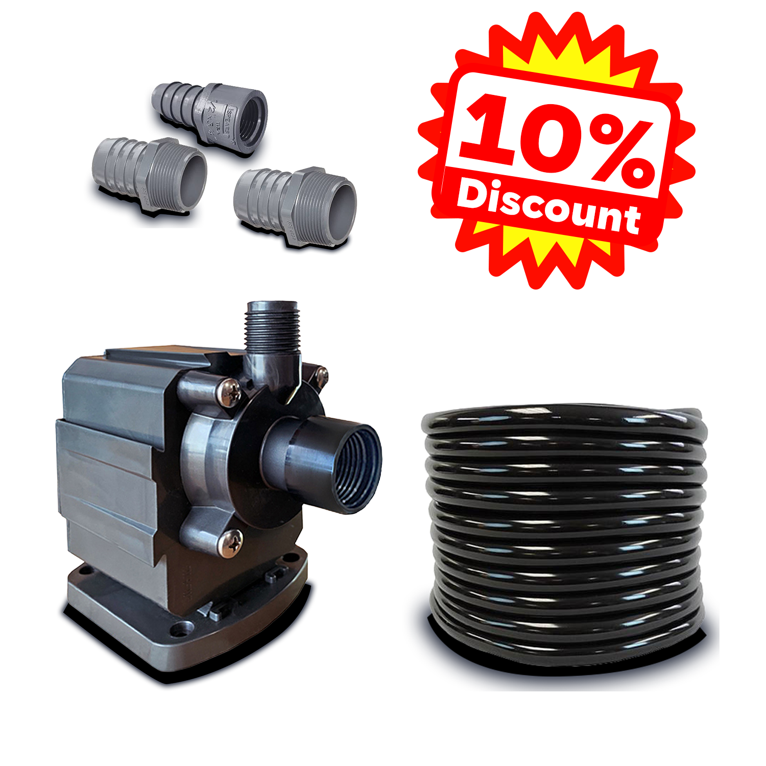 Penguin Chillers water chiller accessory package with pump, tubing and fittings