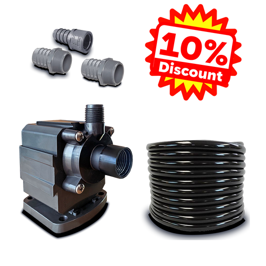 Penguin Chillers water chiller accessory package with pump, tubing and fittings