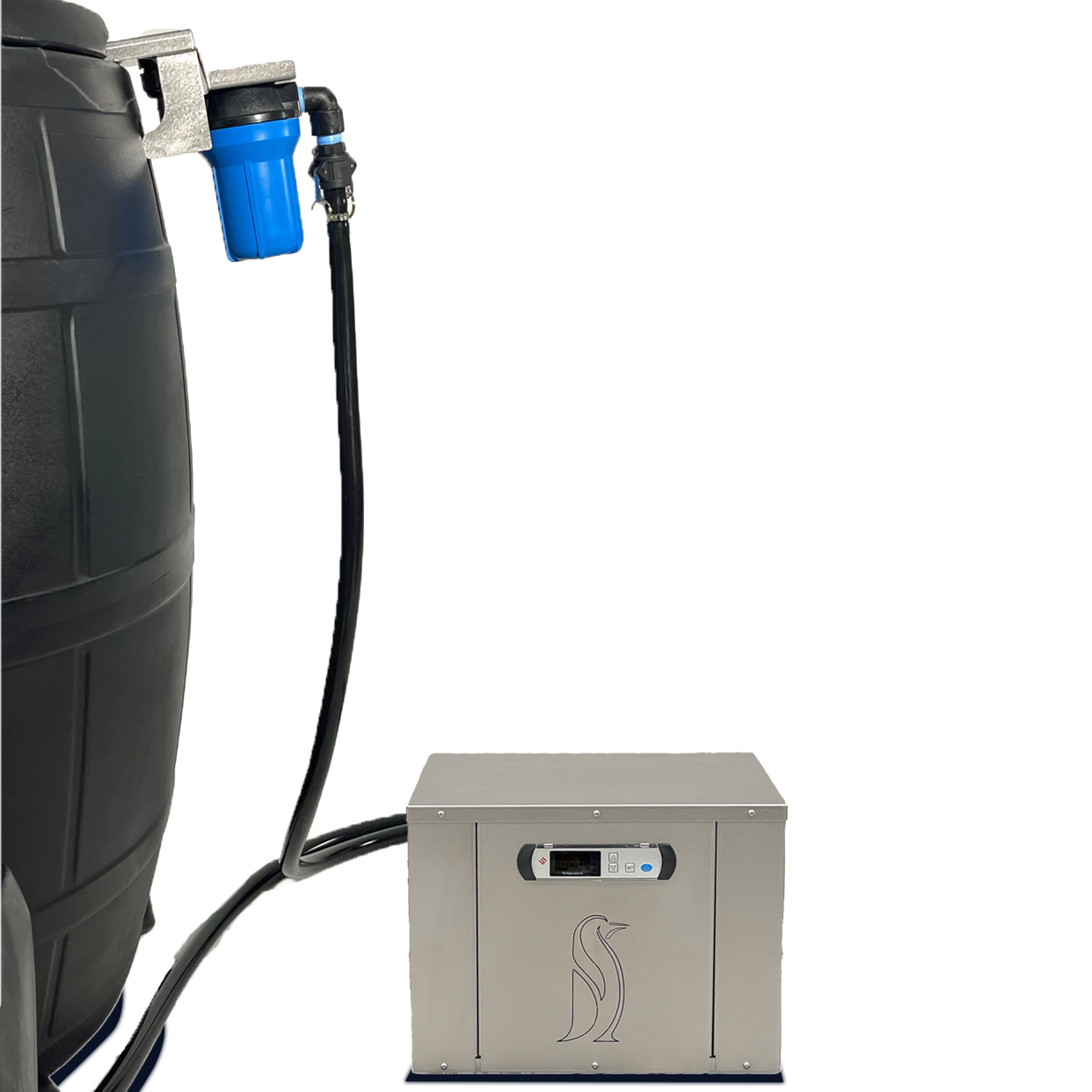 Penguin Chillers barrel bracket fitted to an Ice Barrel