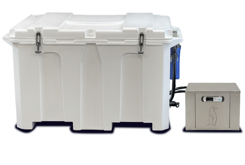 Penguin Chillers Cold Therapy Chiller and insulated tub combo