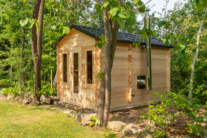 Canadian Timber Georgian 4 Person Cabin Sauna with Change Room — view 3