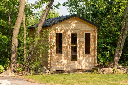 Canadian Timber Georgian 4 Person Cabin Sauna with Change Room — view 5