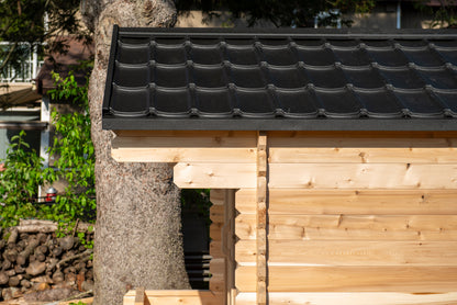 Canadian Timber Georgian 4 Person Cabin Sauna with Porch — view 7