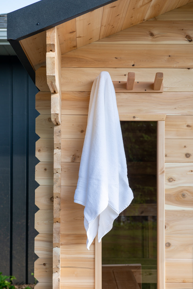Canadian Timber Georgian 4 Person Cabin Sauna with Porch — view 9