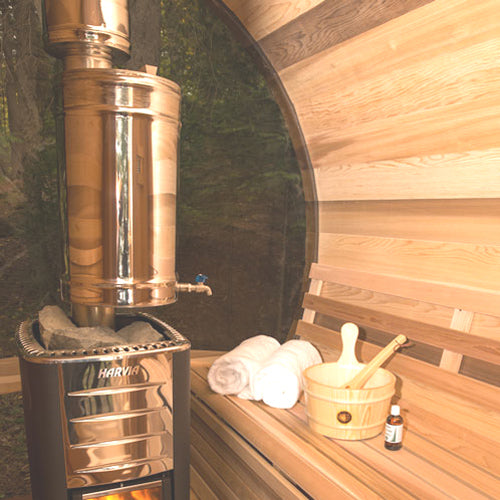 Canadian Timber top exit chimney kit with integrated copper water tank