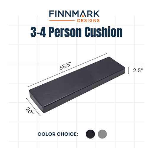 Finnmark FD-3 Sauna Cushion - Sauna Cushion, 3 Person, Marine Grade Vinyl