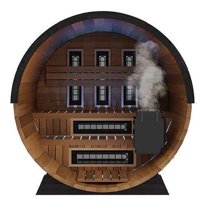 Finnmark Cedar Combination Barrel Sauna FD-6 - 4 Person