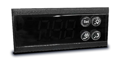 Digital temperature controller on the front of the chiller