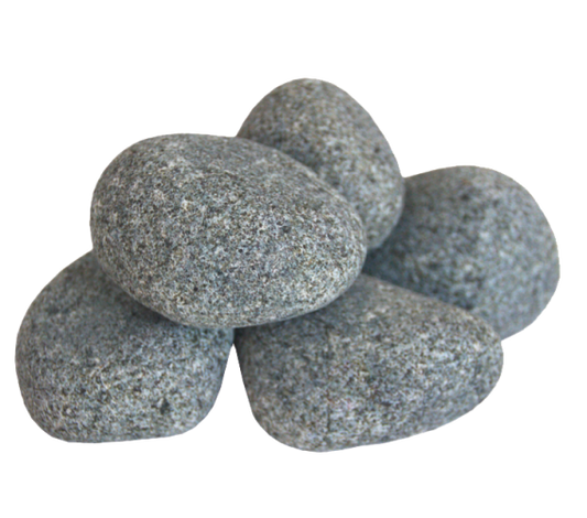 Harvia R-991 Sauna Heater Stones, Rounded Olivine, 5-10cm, 33lbs