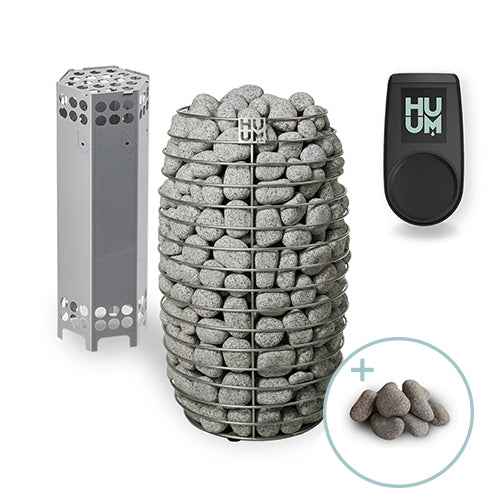Huum HIVE Mini Series 9.0kW Sauna Heater Package - UKU Wifi black