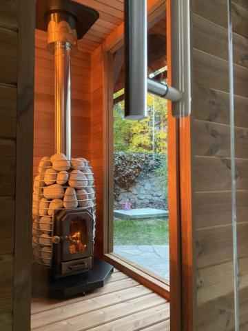 HUUM Chimney Thru-Ceiling Kit - Sauna Wood Stove Chimney Set, Thru-Ceiling