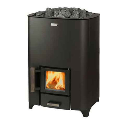 Narvi NC Black Wood-Burning Sauna Stove, Up to 17kW