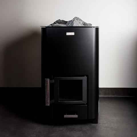 Narvi NC Black Wood-Burning Sauna Stove, Up to 17kW