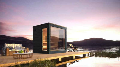 SaunaLife Garden-series Model G6 Pre-Assembled Outdoor Home Sauna - 5 Person Sauna
