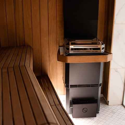 Saunum AIR L 13 - Air Series, 13kW Sauna Heater w/Climate Equalizer, Black