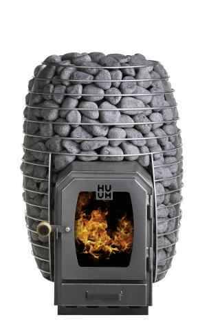 HUUM HIVE Wood 17 LS - HIVE Wood Series 17.0kW Wood-Fired Sauna Stove w/ Firebox Extension